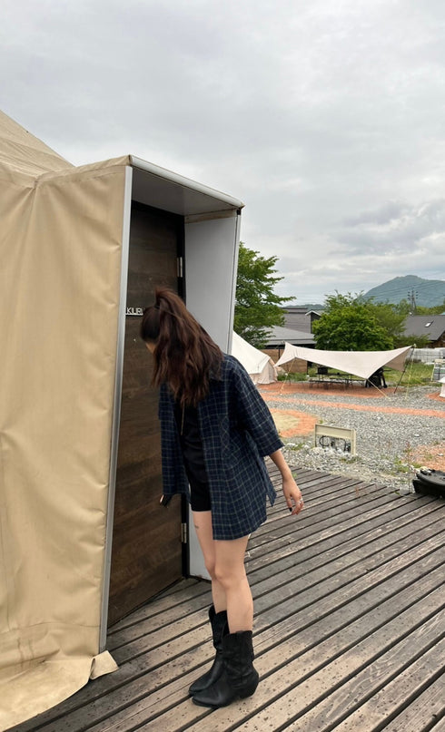 ニットショートパンツ